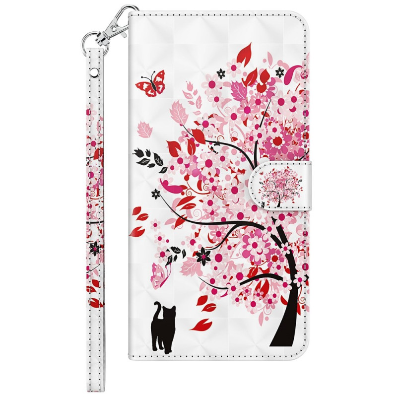 Case Samsung Galaxy M13 Cat under the Tree with Strap