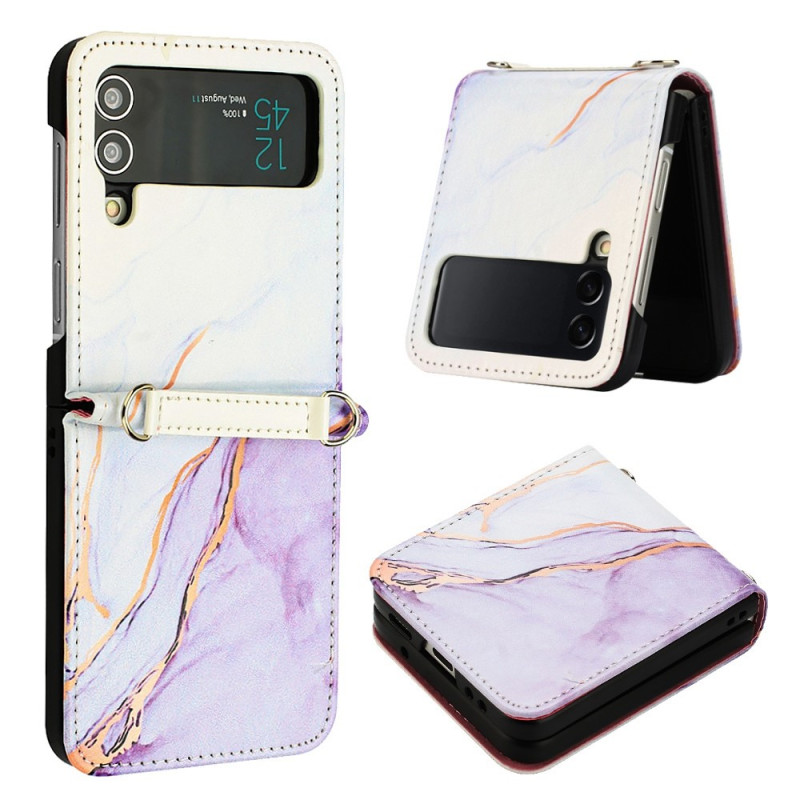 Samsung Galaxy Z Flip 4 The
ather Case Marble Effect