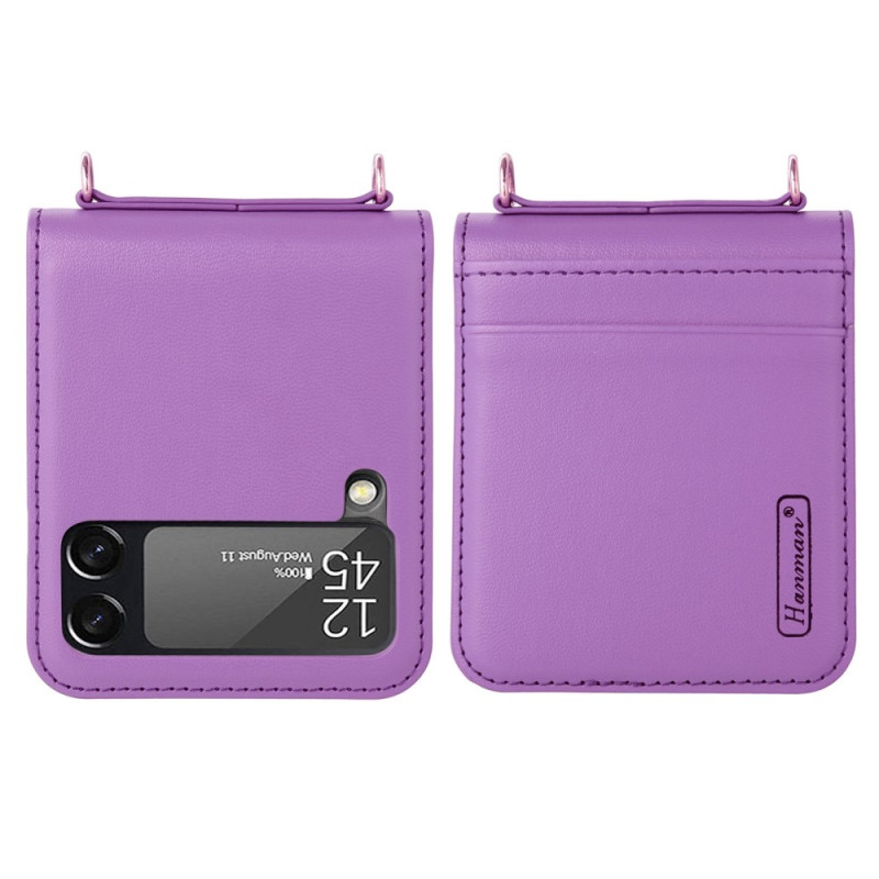 Samsung Galaxy Z Flip 4 The
ather Style Case with Strap