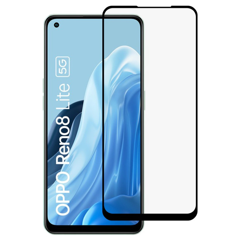Contour Black tempered glass protection for Oppo Reno 8 Lite