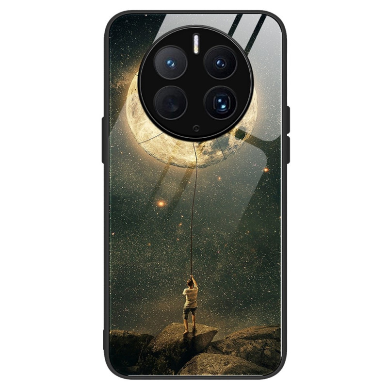Huawei Mate 50 Pro Moon Man Tempered Glass Case