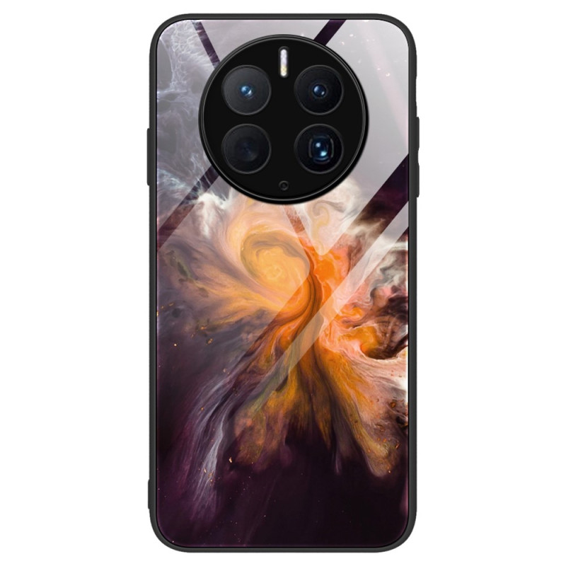 Huawei Mate 50 Pro Cover Marble Tempered Glass Stylish