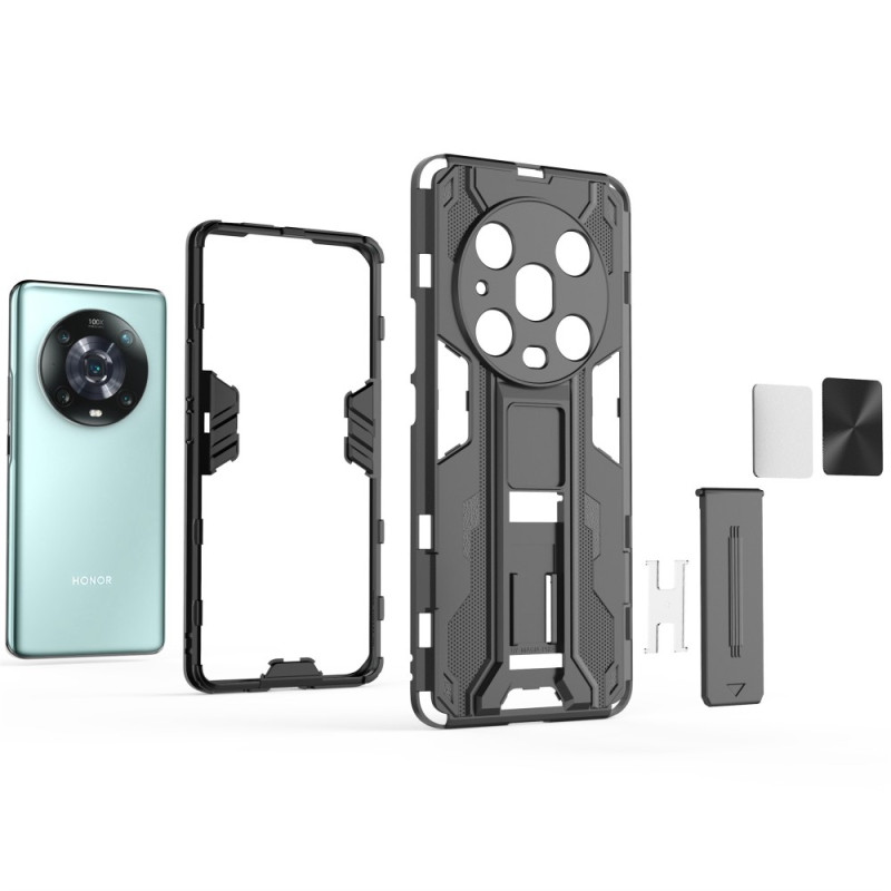 Coque Transparente Avec Cordon Noir Pour Huawei Honor Magic 4 Pro 5G - Antichoc, Protection Complète