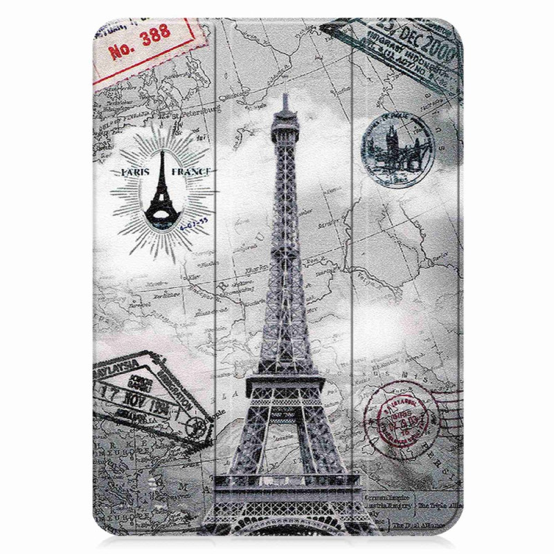 Smart Case iPad 10.9'' (2022) Reinforced Retro Eiffel Tower