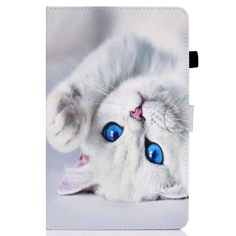 iPad Cover 10.9" (2022) White Cat with Blue Eyes
