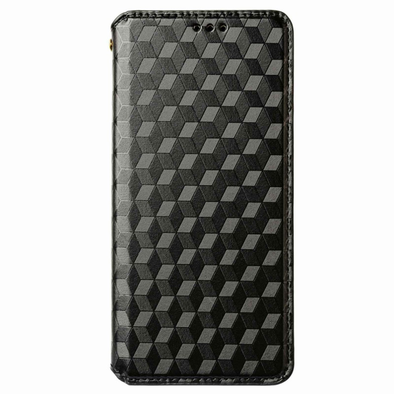 Flip Cover Poco M5 The
ather Effect 3D Cubes