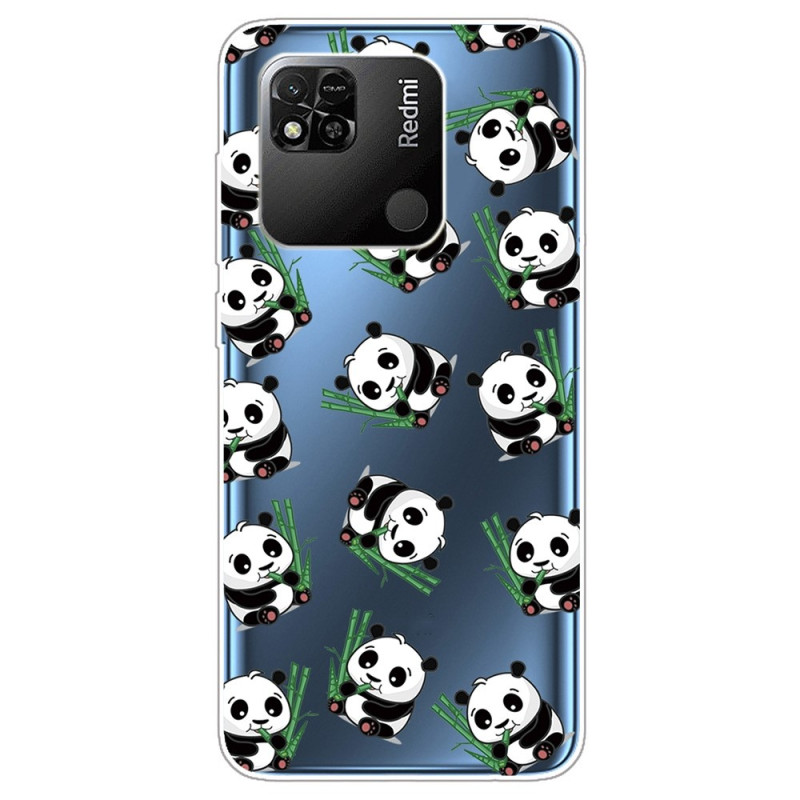 Xiaomi Redmi 10A Transparent Case Little Pandas