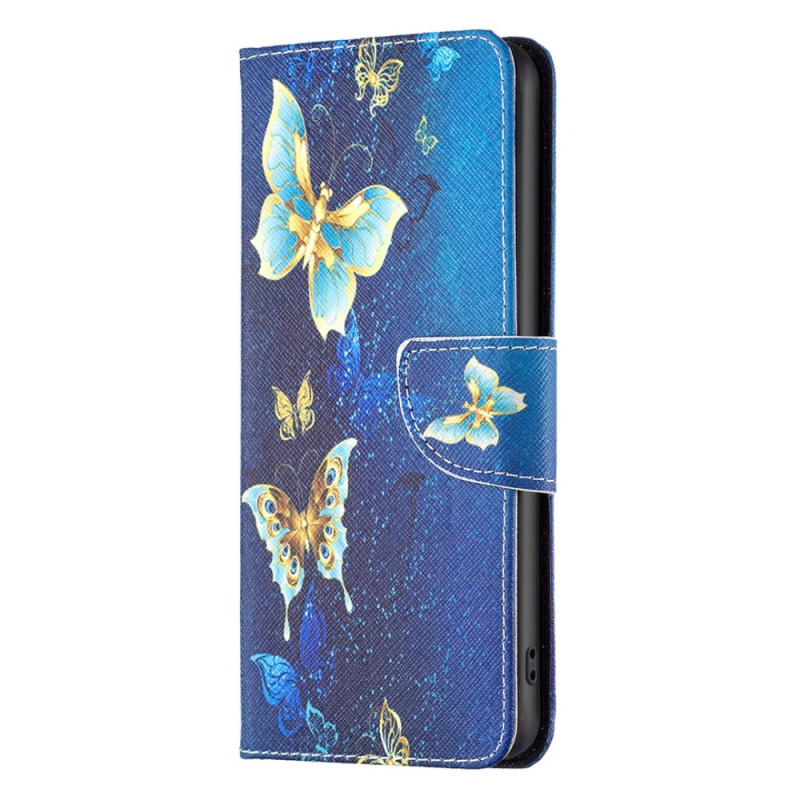 Samsung Galaxy S23 5G Gold Butterfly Case