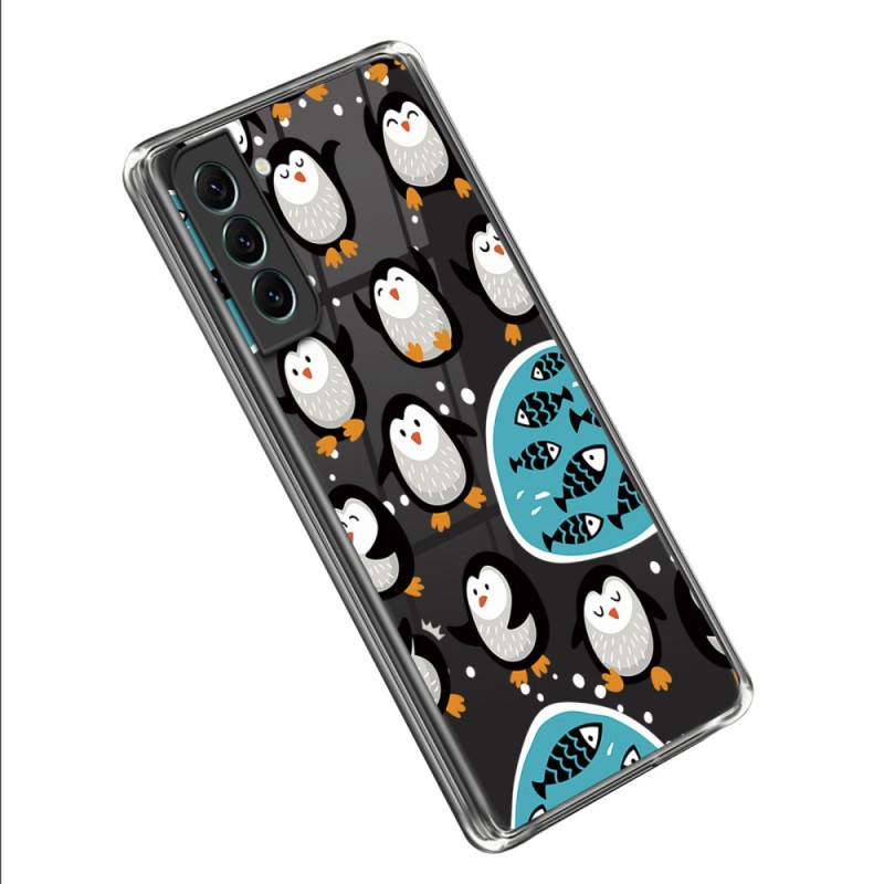 Samsung Galaxy S23 5G Clear Penguins Case