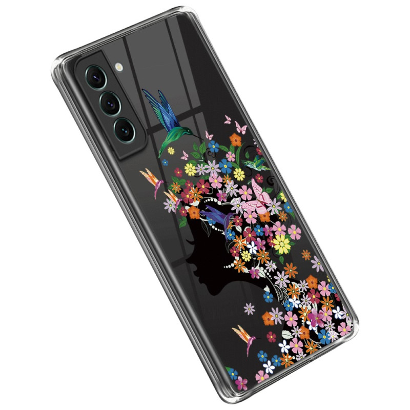 Samsung Galaxy S23 5G Transparent Flower Head Case