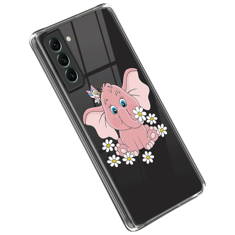 Samsung Galaxy S23 5G Clear Case Pink Elephant
