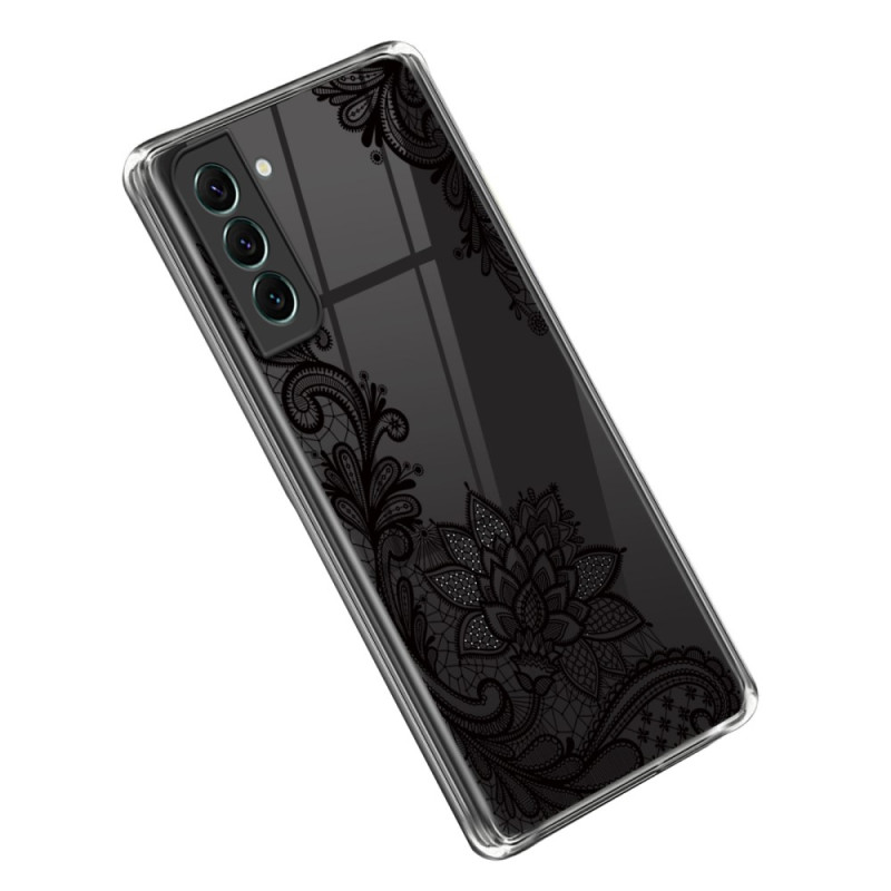 Samsung Galaxy S23 5G Clear Case Black Lace