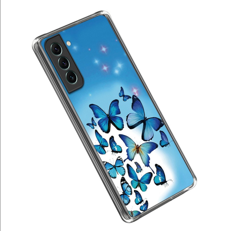 Samsung Galaxy S23 5G Blue Butterflies Case