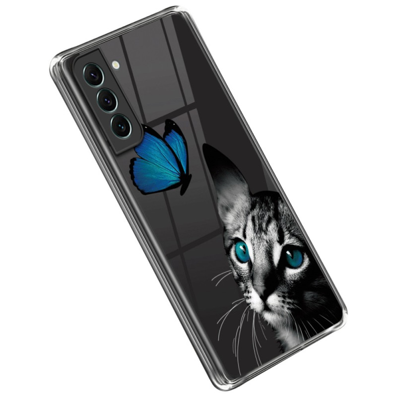 Samsung Galaxy S23 5G Case Cat and Butterfly