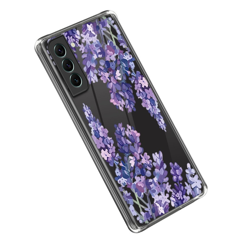 Purple LV Samsung Galaxy S23 Ultra Clear Case