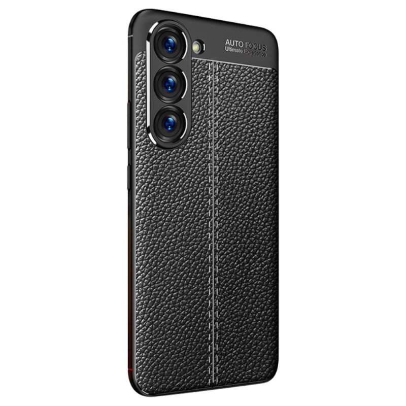Samsung Galaxy S23 5G The
ather Case Lychee Effect Double Line