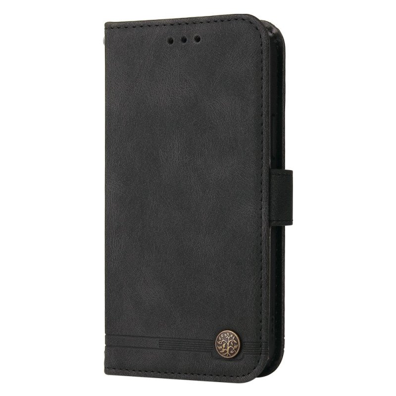 Samsung Galaxy S23 5G The
ather Style Case with Decorative Rivet