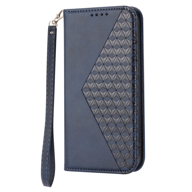 Flip Cover Samsung Galaxy S23 Plus 5G 3D Pattern with Strap