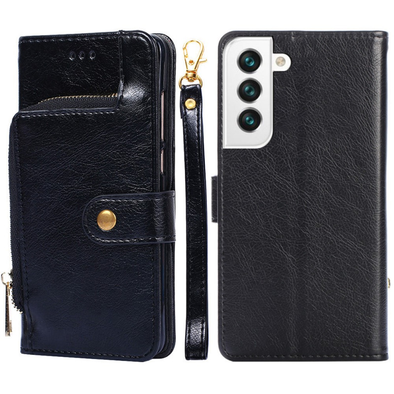 Samsung Galaxy S23 Plus 5G Wallet Case Front and Lanyard