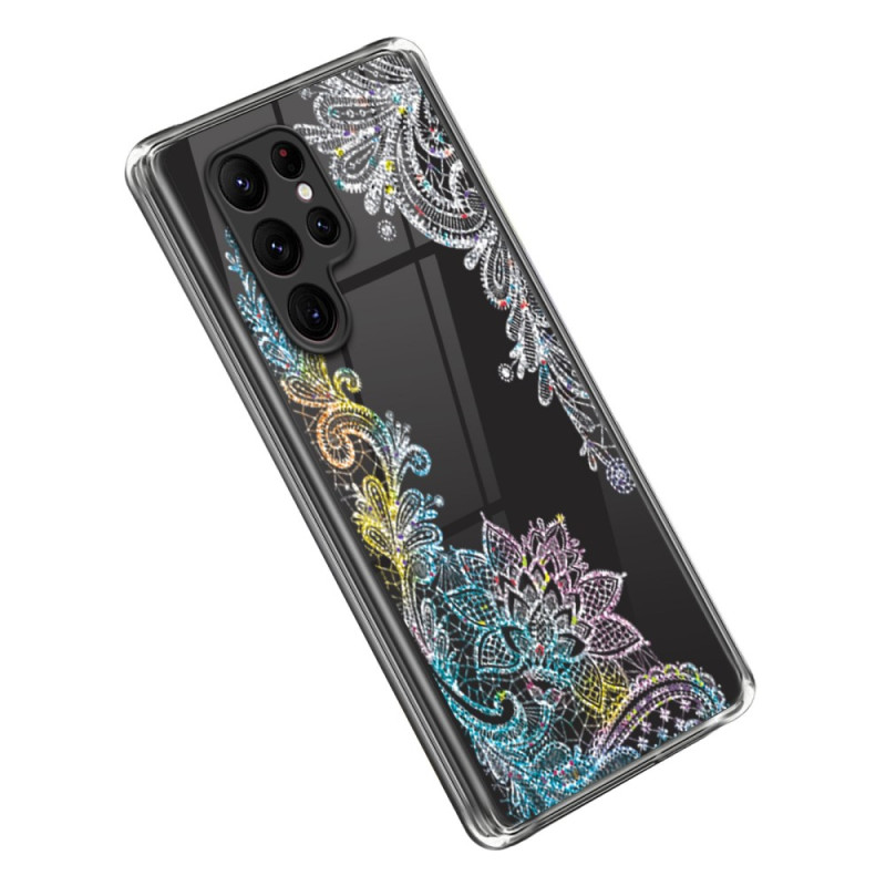 Samsung Galaxy S23 Ultra 5G Clear Case Mandala Lace