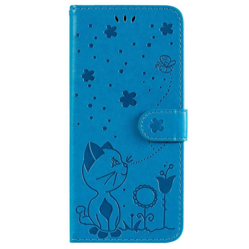 Case Samsung Galaxy S23 Ultra 5G Cat and Bees with Strap