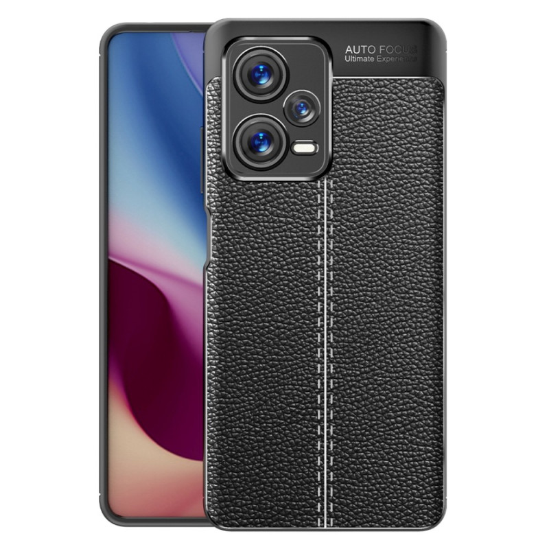 Xiaomi Redmi Note 12 Pro Plus The
ather Case Lychee Effect Double Line