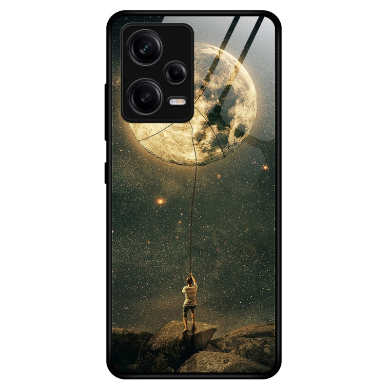 Xiaomi Redmi Note 12 Pro Case Moon Man Tempered Glass