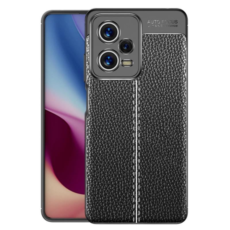 Xiaomi Redmi Note 12 Pro The
ather Case Lychee Effect Double Line