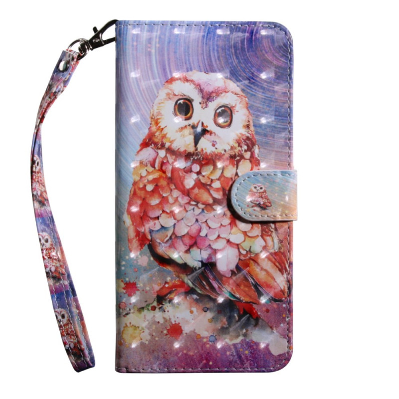 Case Oppo A54 5G / A74 5G Owl with Lanyard