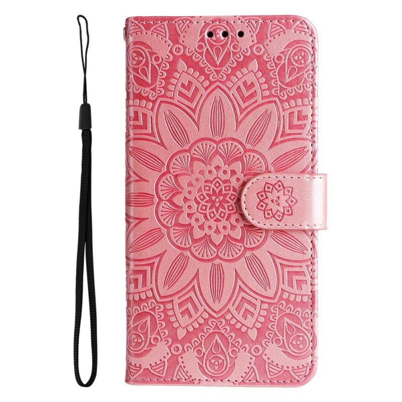 Case Oppo A57 / A57 4G / A57s Mandala Sun with Strap