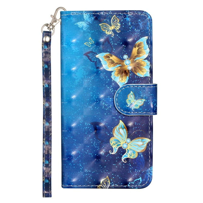 Case Oppo A57 / A57 4G / A57s Butterflies with Strap