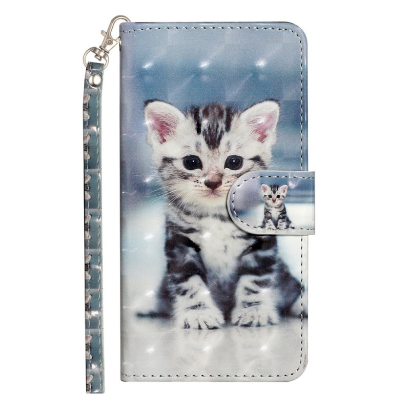 Case Oppo A57 / A57 4G / A57s Kitten with Strap