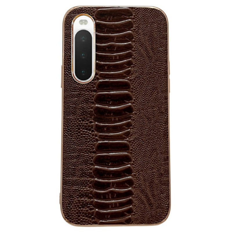 Sony Xperia 10 IV Genuine The
ather Crocodile Style Case