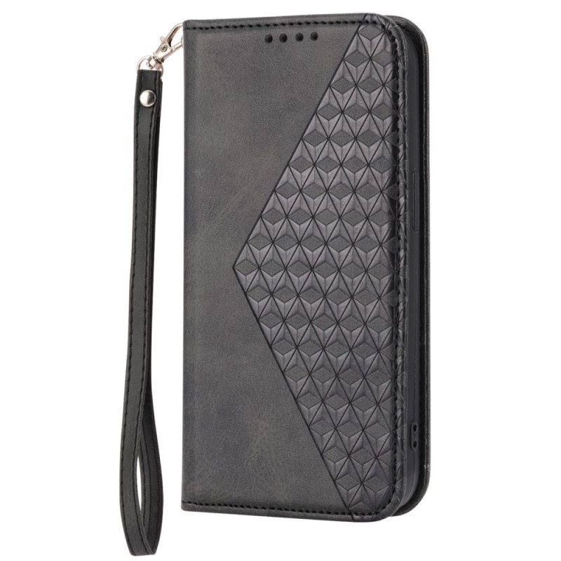 Flip Cover Sony Xperia 10 IV Style The
ather 3D Pattern with Strap