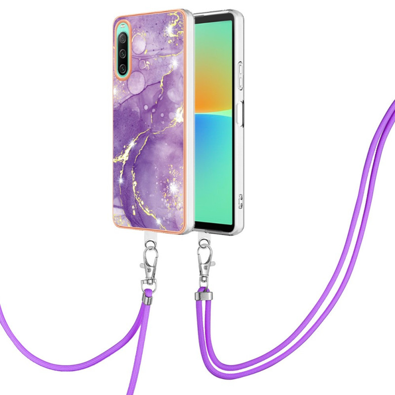 Sony Xperia 10 IV Marble Cord Case