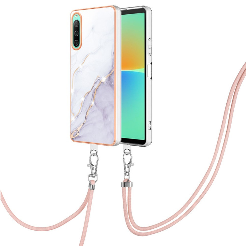 Sony Xperia 10 IV Marble Cord Case