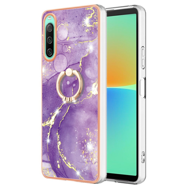 Sony Xperia 10 IV Marble Case with Support Ring