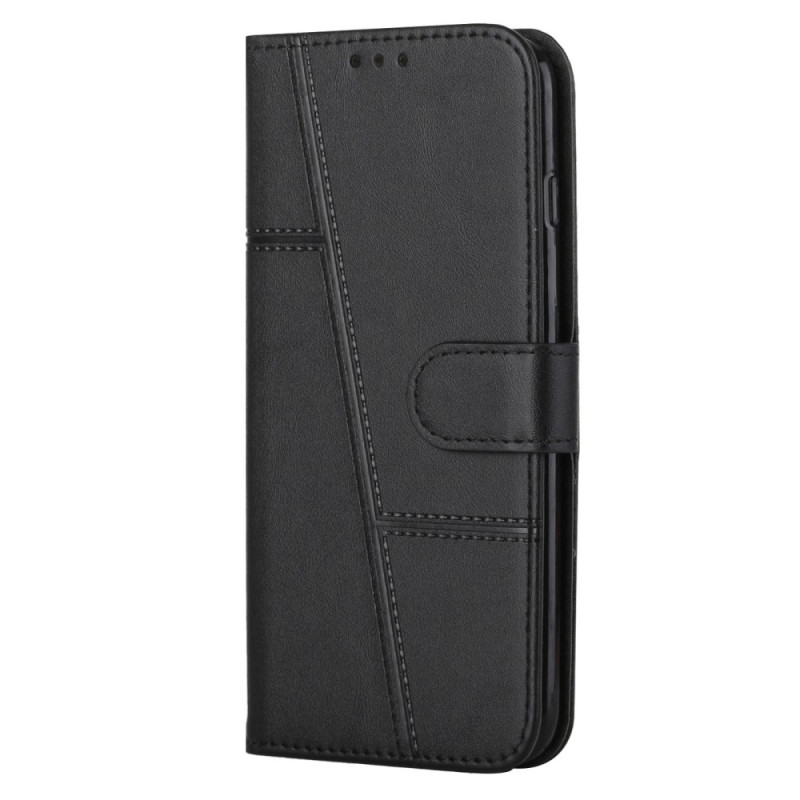 Sony Xperia 10 IV Geometric The
ather Style Case with Strap