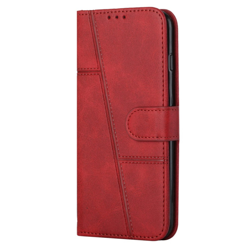 Sony Xperia 10 IV Geometric The
ather Style Case with Strap