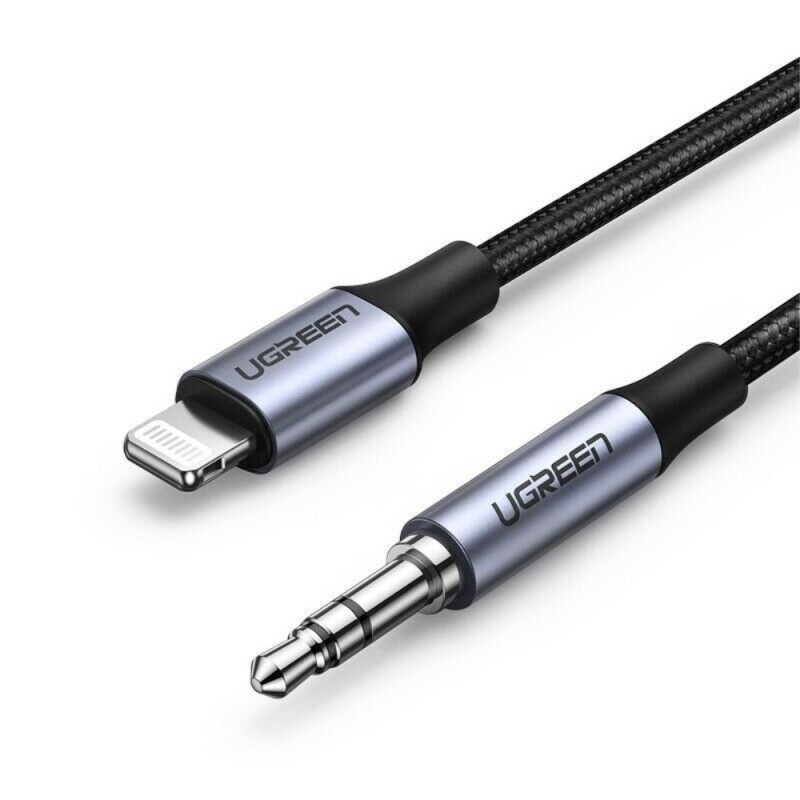 UGREEN Listening Cable Lightning and Jack tip