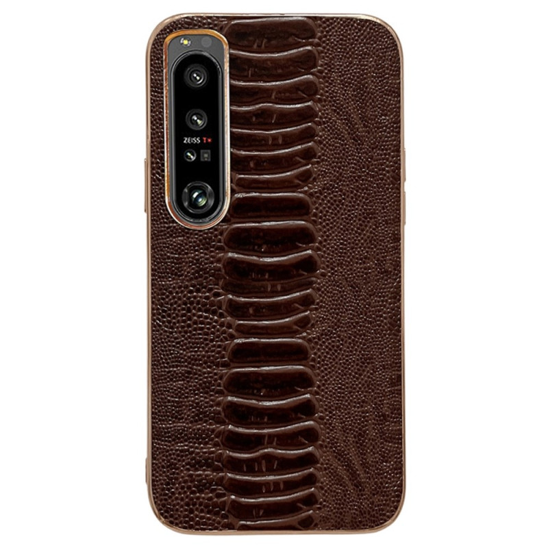 Sony Xperia 5 IV Genuine The
ather Crocodile Style Case