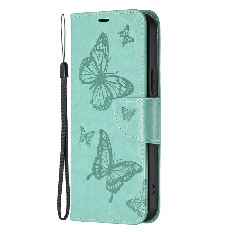 Xiaomi 13 Printed Butterflies Lanyard Case