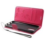 Case Huawei Mate 10 Lite Butterflies and Flowers with Strap