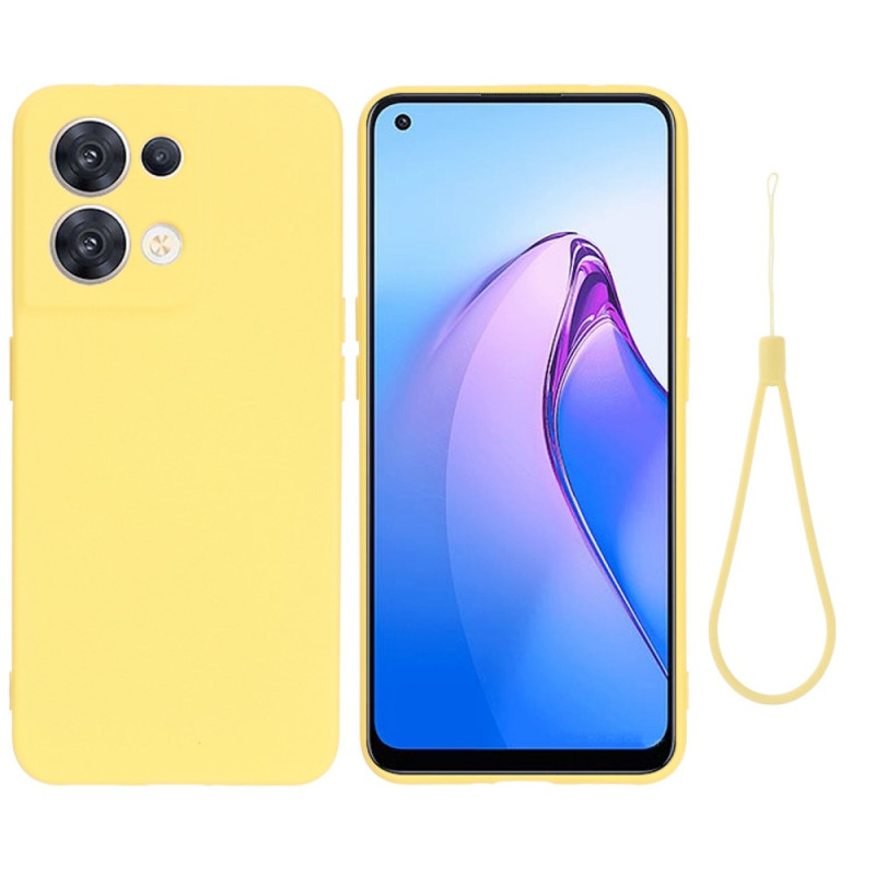 Oppo Reno 8 Liquid Silicone Lanyard Case