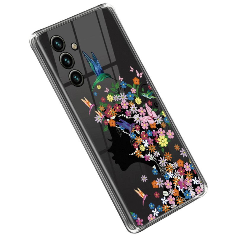 Samsung Galaxy A14 5G / A14 Transparent Case Flowered Head