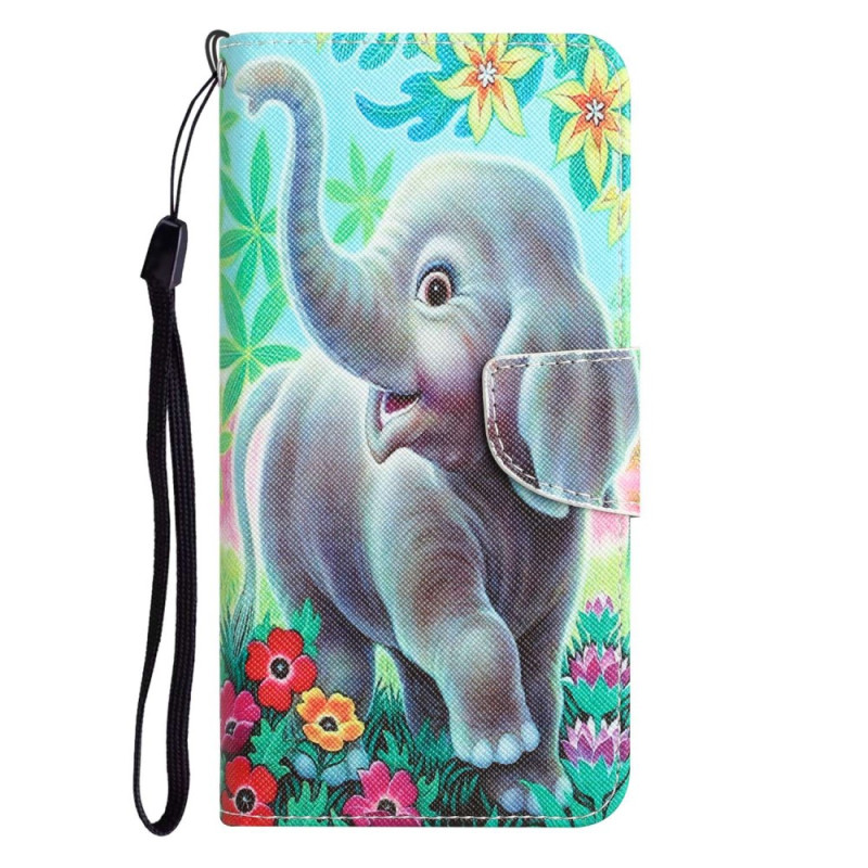 Samsung Galaxy A14 5G / A14 Happy Elephant Strap Case