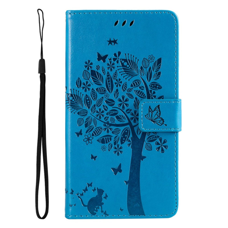 Samsung Galaxy A14 5G / A14 Tree and Cat Strap Case