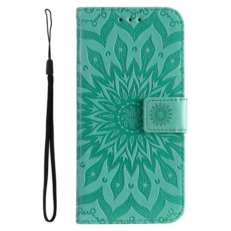 Housse Samsung Galaxy A14 5G Mandala Soleil avec Lanière