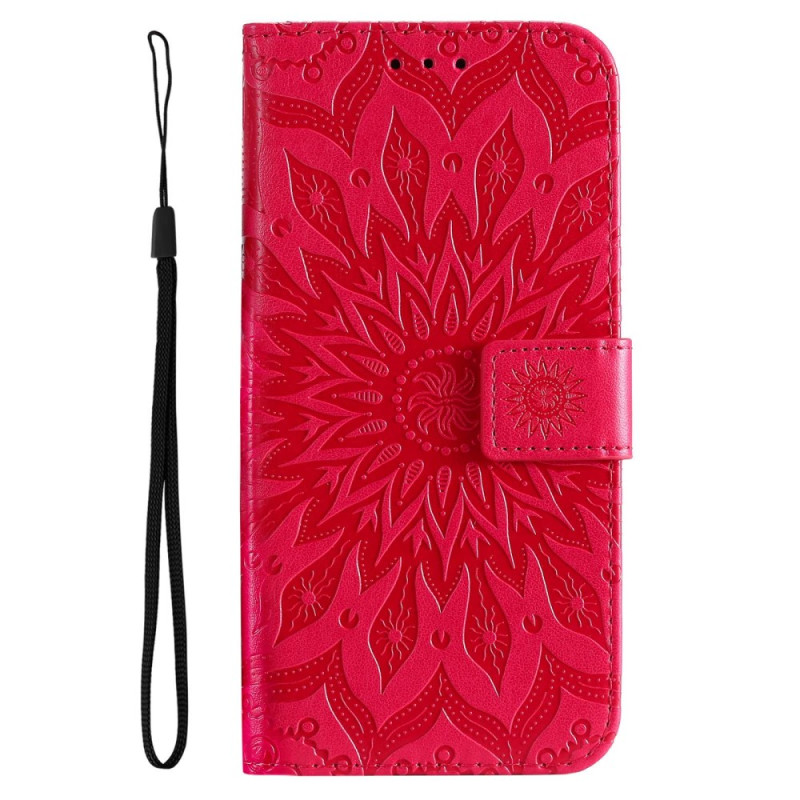 Housse Samsung Galaxy A14 5G Mandala Soleil avec Lanière