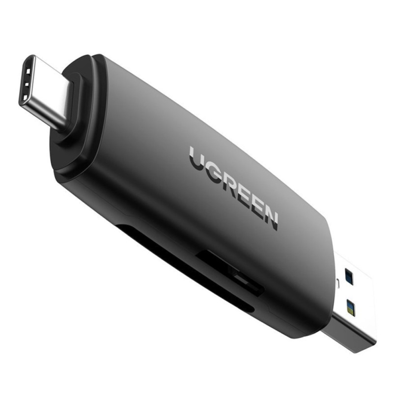 UGREEN Memory Card Adapter with USB and USB-C Ports